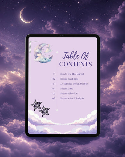 Dream Log Digital Journal