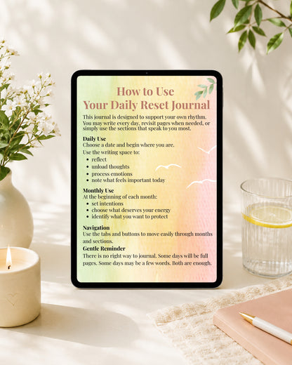 The Daily Reset Digital Journal