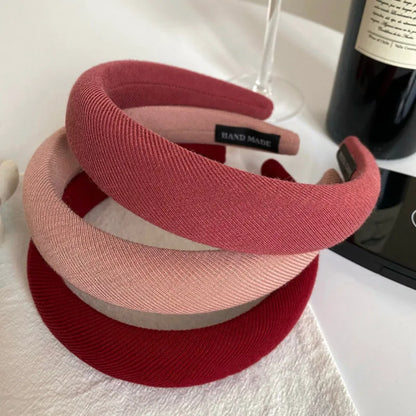 Solid Color Sponge Hairband