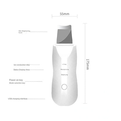 Ultrasonic Vibrating Skin Scrubber Spatula