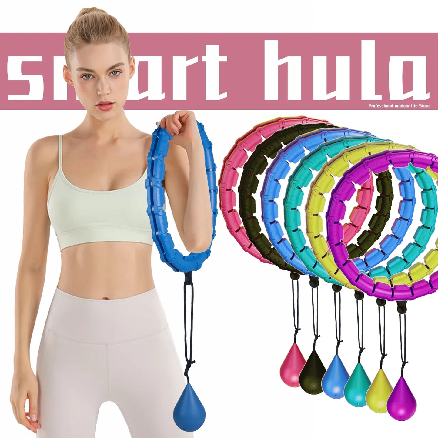 Adjustable Sport Hoops Abdominal Waist Exercise