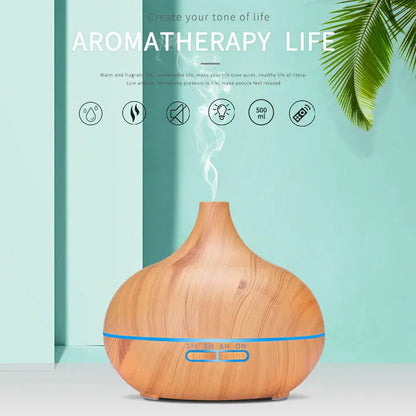 Ultrasonic Wooden Essential Oil Diffuser