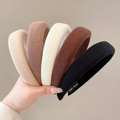 Solid Color Sponge Hairband