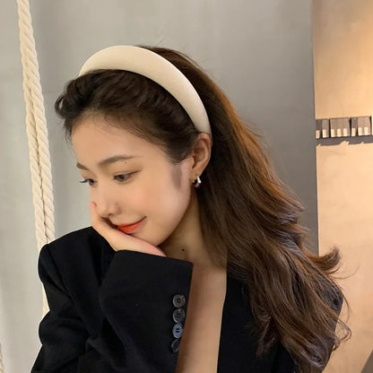 Solid Color Sponge Hairband